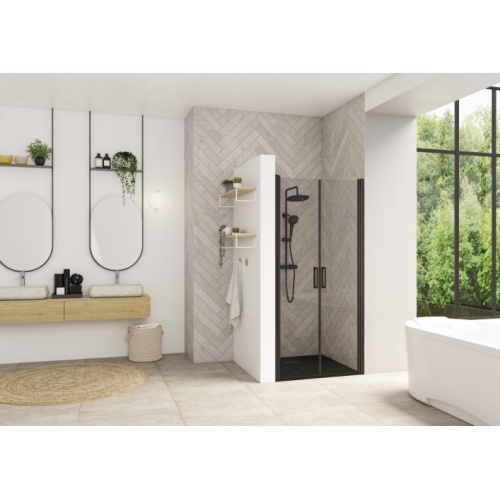Paroi 2 portes pivotantes SMART DESIGN Noir - Transparent - 95 cm Smart_Design_ss_2P_NTN Paroi 2 portes pivotantes SMART DESIGN Noir - Transparent - 95 cm Smart_Design_ss_2P_NTN