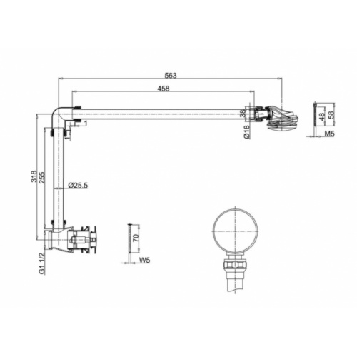 Vidage de baignoire clic-clac CLEARWATER CW6 cw6 SCH2M Vidage de baignoire clic-clac CLEARWATER CW6 cw6 SCH2M