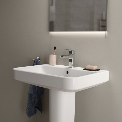 Lavabo suspendu I.LIFE B Blanc - 60 cm T4607 (3) Lavabo suspendu I.LIFE B Blanc - 60 cm T4607 (3)