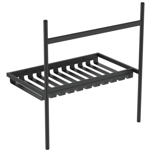 Piétement métallique pour lavabo-plan Noir Mat - 80 cm E2533 (1) Piétement métallique pour lavabo-plan Noir Mat - 80 cm E2533 (1)