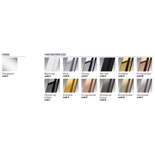 Paroi de douche d'angle N180 G+F - Or Brillant - 78.4cm N180 Coloris Paroi de douche d'angle N180 G+F - Or Brillant - 78.4cm N180 Coloris