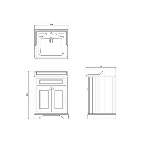 Meuble Classique indépendant 650 Olive FF8_B15 3TH Meuble Classique indépendant 650 Olive FF8_B15 3TH