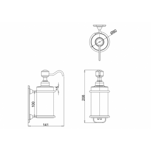 Distributeur individuel de savon - Gold/Blanc A19 Distributeur individuel de savon - Gold/Blanc A19