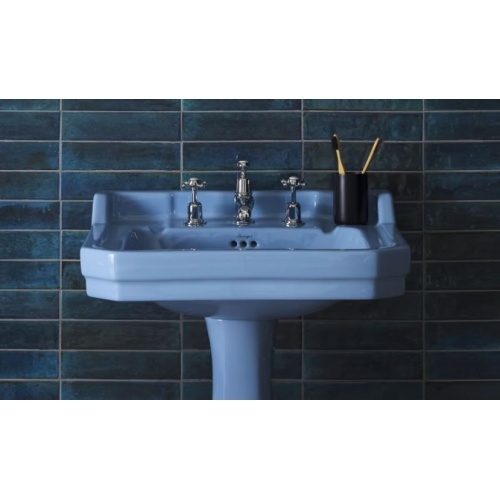 Vasque ENCHANTED BLUE Burlington Edourdian 61 cm - 2 trous Enchanted Blue_1 Vasque ENCHANTED BLUE Burlington Edourdian 61 cm - 2 trous Enchanted Blue_1