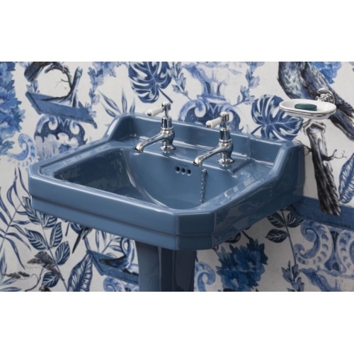 Vasque ALASKA BLUE Burlington Edourdian 61 cm - 2 trous burlington-lavabo-retro-bespoke-Alaska-Blue Vasque ALASKA BLUE Burlington Edourdian 61 cm - 2 trous burlington-lavabo-retro-bespoke-Alaska-Blue