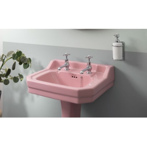 Vasque CONFETTI PINK Burlington Edourdian 56 cm - 2 trous Confetti Pink-2 Vasque CONFETTI PINK Burlington Edourdian 56 cm - 2 trous Confetti Pink-2
