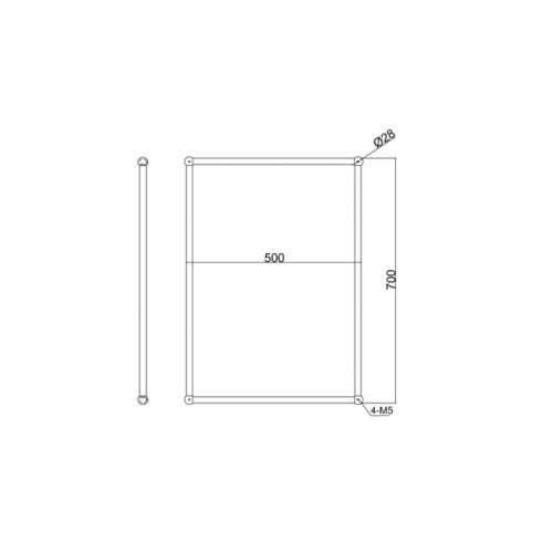 Miroir rectangulaire Burlington L50xH70cm A11_LD Miroir rectangulaire Burlington L50xH70cm A11_LD