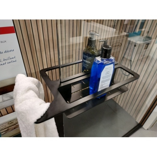 Tablette amovible avec tablette et porte serviette - Noir Mat IMG_20221003_131717 Tablette amovible avec tablette et porte serviette - Noir Mat IMG_20221003_131717