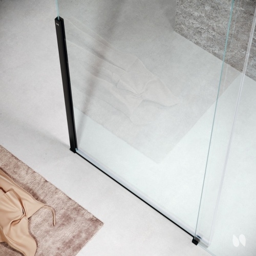 Paroi de douche coulissante H STYLE Noir - Droite - 180cm H STYLE (1) Paroi de douche coulissante H STYLE Noir - Droite - 180cm H STYLE (1)