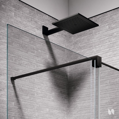 Paroi de douche coulissante H STYLE Noir - Droite - 180cm H STYLE (2) Paroi de douche coulissante H STYLE Noir - Droite - 180cm H STYLE (2)