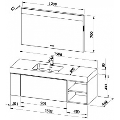Meuble sur-mesure EXTENSO pour salle de bain mansardée Extenso-AMB62 (1) Meuble sur-mesure EXTENSO pour salle de bain mansardée Extenso-AMB62 (1)