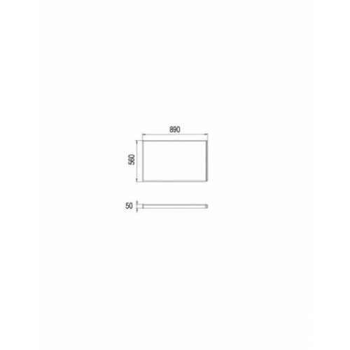 Tablier latéral pour baignoire L. 90 cm 672100 001 87-Schéma Tablier latéral pour baignoire L. 90 cm 672100 001 87-Schéma