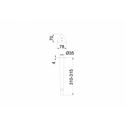 Paire de pieds CHALFONT Or CHLEGCHR-CHLEGNKL-CHLEGGOLD-2D Paire de pieds CHALFONT Or CHLEGCHR-CHLEGNKL-CHLEGGOLD-2D