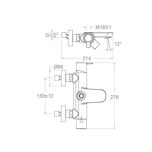 Colonne bain/douche BLAUTHERM Chromé 9346S_1