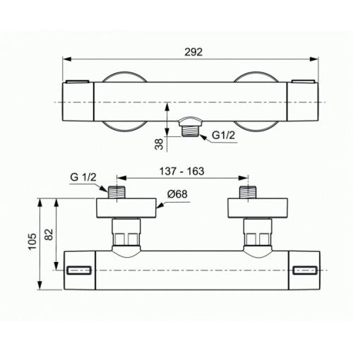 Mitigeur de douche thermostatique ALU+ Noir Mat IdealStandard_BD582_PrListDrw_f8046551118ce67edb8c30b368aa6c89 Mitigeur de douche thermostatique ALU+ Noir Mat IdealStandard_BD582_PrListDrw_f8046551118ce67edb8c30b368aa6c89
