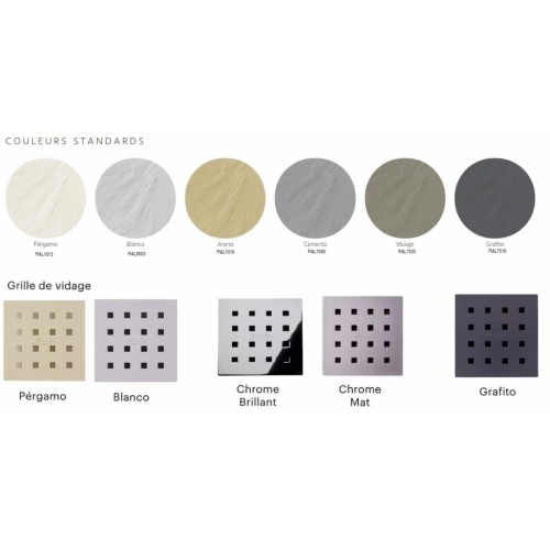 Receveur de douche LISO ENMARCADO Graphite - 100x120cm Coloris LISO Receveur de douche LISO ENMARCADO Graphite - 100x120cm Coloris LISO