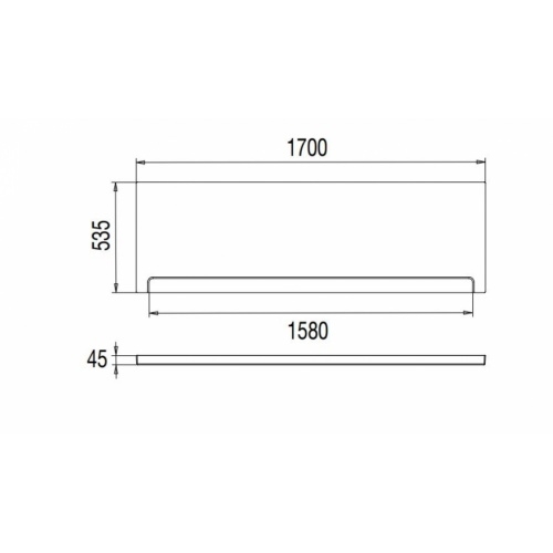 Tablier frontal pour baignoire VALENTIN 170cm 66035300187 Schéma Tablier frontal pour baignoire VALENTIN 170cm 66035300187 Schéma