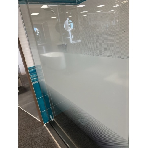 Paroi de douche BRUME Chromé avec volet pivotant - 120+34.5cm** Brume Paroi de douche BRUME Chromé avec volet pivotant - 120+34.5cm** Brume