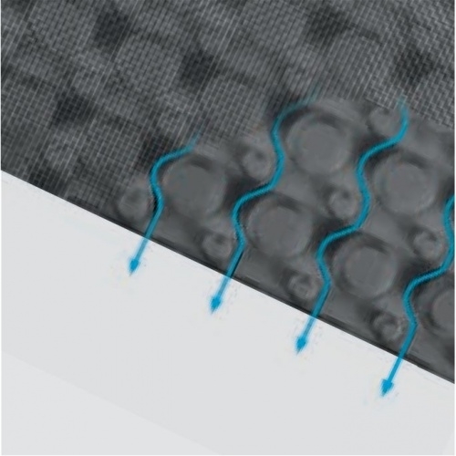 Natte de drainage pour revêtements extérieurs DURABASE DD 80++ 12.5 m² DURABASE DD80 Natte de drainage pour revêtements extérieurs DURABASE DD 80++ 12.5 m² DURABASE DD80