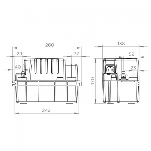 Pompe SANICONDENS ECO pour climatiseurs et des chaudières sanicondens-eco-v02