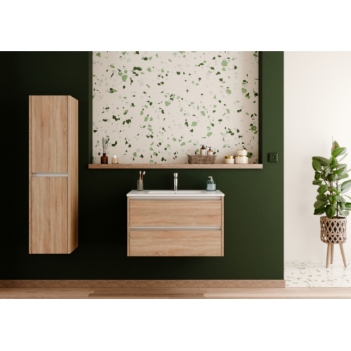 Meuble vasque JUPITER 3.0 Bois Clair 80 cm - SANS miroir Meuble vasque JUPITER 3.0 Bois Clair 80 cm - SANS miroir