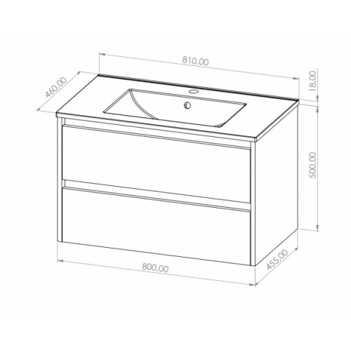 Meuble vasque JUPITER 3.0 Bois Foncé 80 cm - SANS miroir JUPITER 3 0 80cm Meuble vasque JUPITER 3.0 Bois Foncé 80 cm - SANS miroir JUPITER 3 0 80cm
