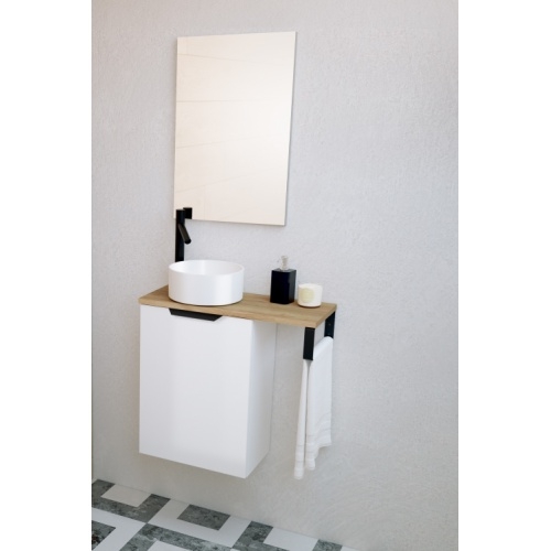 Plan mélaminé pour lave-mains ARCHITECT 60cm Chêne Halifax naturel Plan mélaminé pour lave-mains ARCHITECT 60cm Chêne Halifax naturel