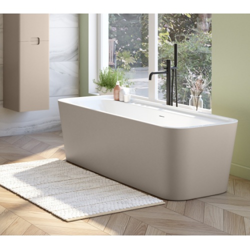 Baignoire ilot ou murale KAMBIA Latte Mat Baignoire ilot ou murale KAMBIA Latte Mat