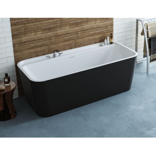 Baignoire ilot ou murale KAMBIA Noir/Blanc mat 826923_KAMBIA-Noir Mat 2
