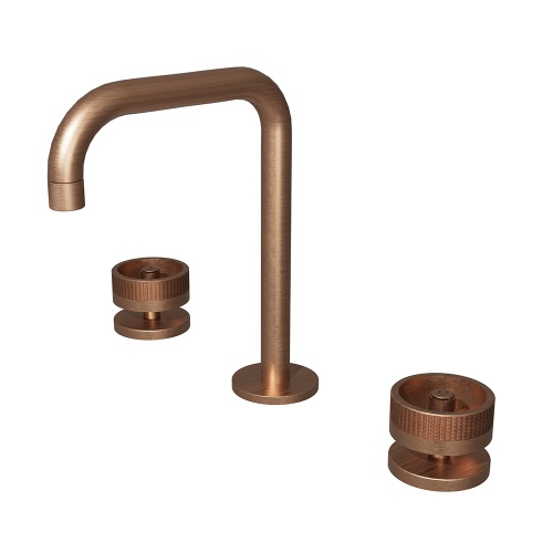 Mélangeur lavabo 3 trous ROTA Or Rose Brossé RT20534P Mélangeur lavabo 3 trous ROTA Or Rose Brossé RT20534P