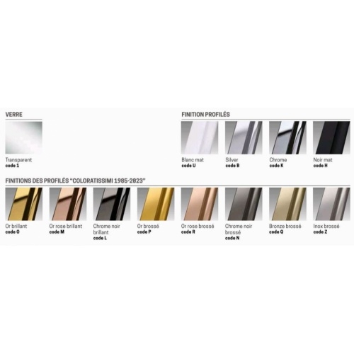 Paroi KUADRA HF FRAME avec étagères porte-objets - Blanc 114 cm Coloris FRAME Paroi KUADRA HF FRAME avec étagères porte-objets - Blanc 114 cm Coloris FRAME