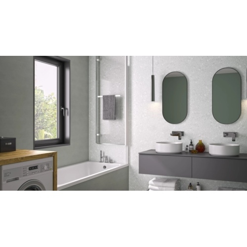 Pare-baignoire COLUMBA 2 relevable et pivotant à 180°- Chrome pare-bain-columba-2-replie