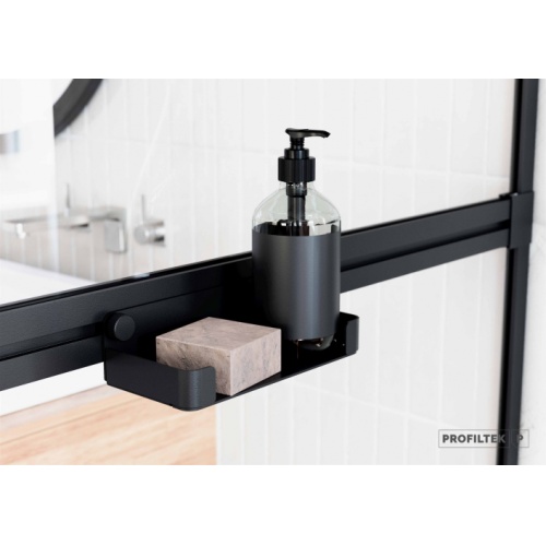 Plateau pour paroi de douche TWIN TW2002-Negro-Transp-D4 Plateau pour paroi de douche TWIN TW2002-Negro-Transp-D4