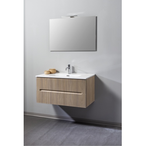 Meuble de salle de bains CIRCE Frêne naturel 90 cm - Comp. 1 J Meuble de salle de bains CIRCE Frêne naturel 90 cm - Comp. 1 J