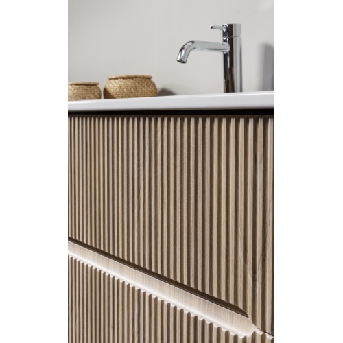 Meuble simple vasque CIRCE Frêne naturel 90 cm _D608251 Meuble simple vasque CIRCE Frêne naturel 90 cm _D608251
