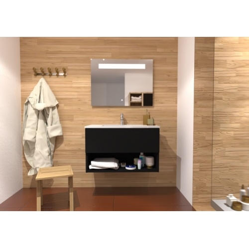 Meuble simple vasque DROSERA 80cm Noir DROSERA-80-noir_1 Meuble simple vasque DROSERA 80cm Noir DROSERA-80-noir_1