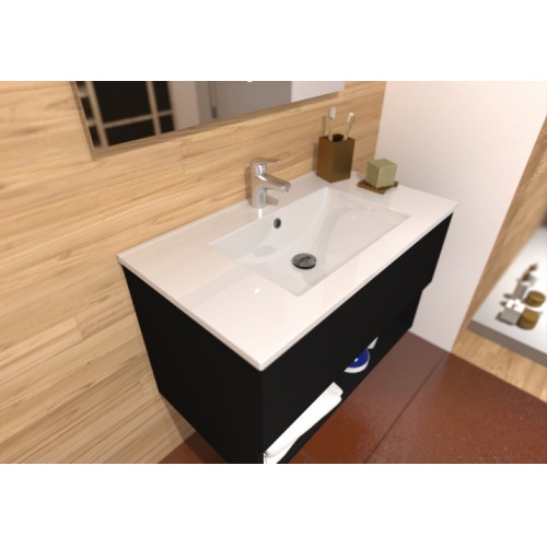 Meuble simple vasque DROSERA 80cm Noir DROSERA-80-noir_4 Meuble simple vasque DROSERA 80cm Noir DROSERA-80-noir_4