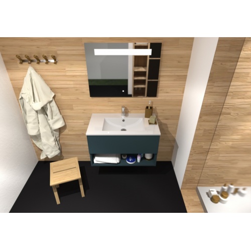 Meuble simple vasque DROSERA 80cm Océan - Sans Miroir DROSERA-80-océan_2