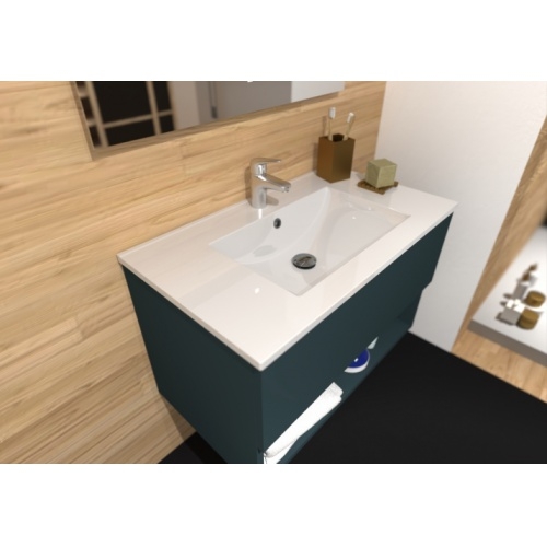 Meuble simple vasque DROSERA 80cm Océan - Sans Miroir DROSERA-80-océan_4