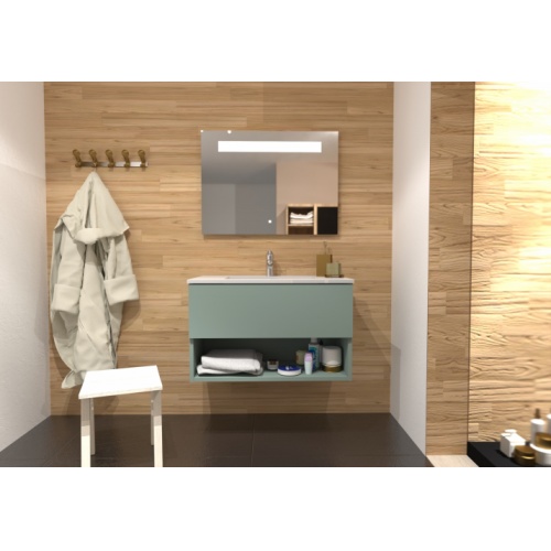 Meuble simple vasque DROSERA 80cm Sauge - Sans Miroir DROSERA-80-sauge_1 Meuble simple vasque DROSERA 80cm Sauge - Sans Miroir DROSERA-80-sauge_1