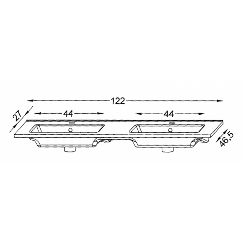 Meuble double vasque NOLITA Blanc brillant avec Miroir LITE NOLITA 120DV Meuble double vasque NOLITA Blanc brillant avec Miroir LITE NOLITA 120DV