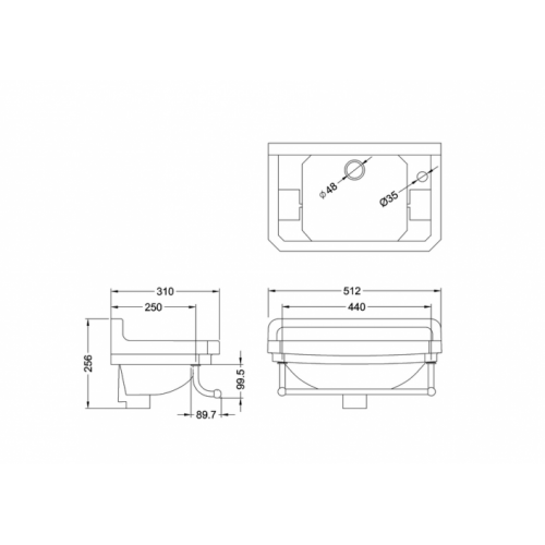 Porte-serviettes pour lave-mains Edwardian Chromé B8R T6 CHR Porte-serviettes pour lave-mains Edwardian Chromé B8R T6 CHR