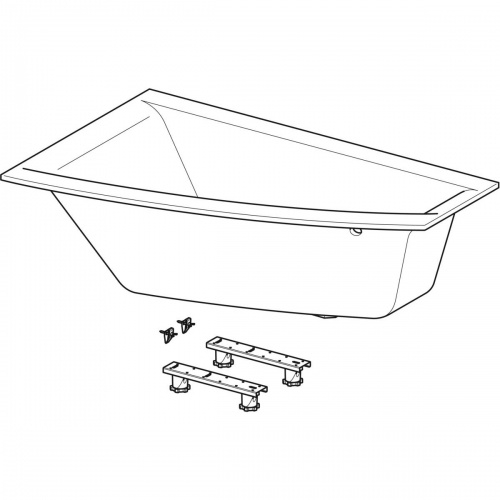 Baignoire asymétrique RENOVA ESQUISSE 170x105cm Droite - SANS tablier ESQUISSE_Droite_2 Baignoire asymétrique RENOVA ESQUISSE 170x105cm Droite - SANS tablier ESQUISSE_Droite_2