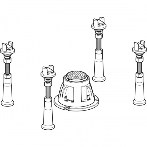 Kit de pieds pour receveurs Geberit Renova 00043000_2