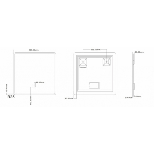 Meuble NEPTUNE Bois Clair 60 cm - Miroir Reflet Reflet 60 Meuble NEPTUNE Bois Clair 60 cm - Miroir Reflet Reflet 60