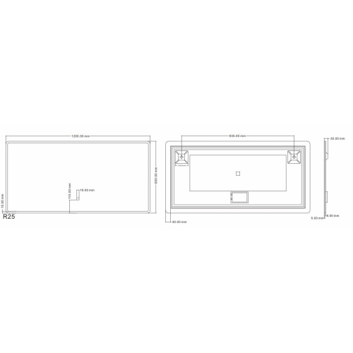 Miroir antibuée avec éclairage LED REFLET 120cm Reflet 120 Miroir antibuée avec éclairage LED REFLET 120cm Reflet 120