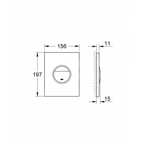 Plaque de commande GROHE Nova Cosmopolitan** 38847XG0