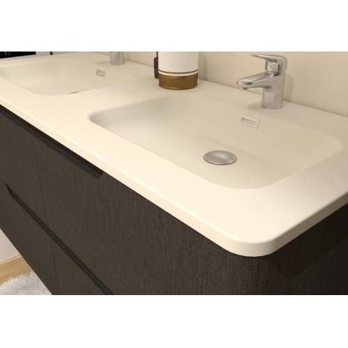 Meuble double vasque LUNA Tissé Gris 120cm avec Miroir Reflet Luna-120-4T-tissé gris_2 Meuble double vasque LUNA Tissé Gris 120cm avec Miroir Reflet Luna-120-4T-tissé gris_2