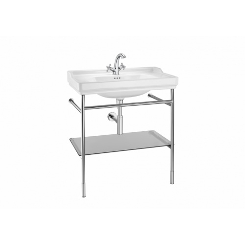 Ensemble CARMEN vasque sur pied en acier 80cm - 3 trous de robinetterie 004_07603_00_CARMEN Ensemble CARMEN vasque sur pied en acier 80cm - 3 trous de robinetterie 004_07603_00_CARMEN