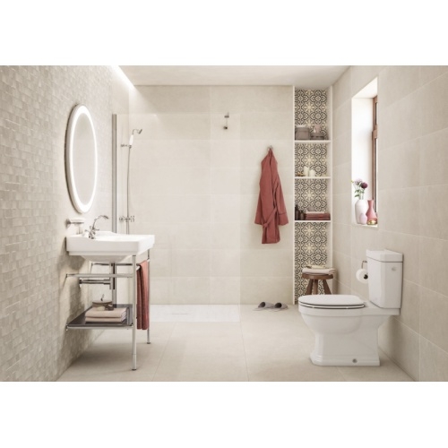Ensemble CARMEN vasque sur pied en acier 80cm - 3 trous de robinetterie ROCA_Carmen_4 Ensemble CARMEN vasque sur pied en acier 80cm - 3 trous de robinetterie ROCA_Carmen_4